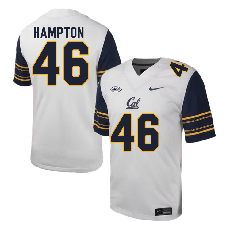 California Golden Bears #46 Aaron Hampton ACC Conference College Football Jerseys Stitched-White